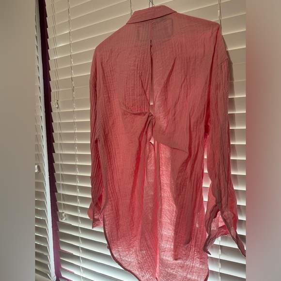 ZARA - WOMEN’S FLOWY KNOTTED SHIRT - SIZE XS - Picture 5 of 9